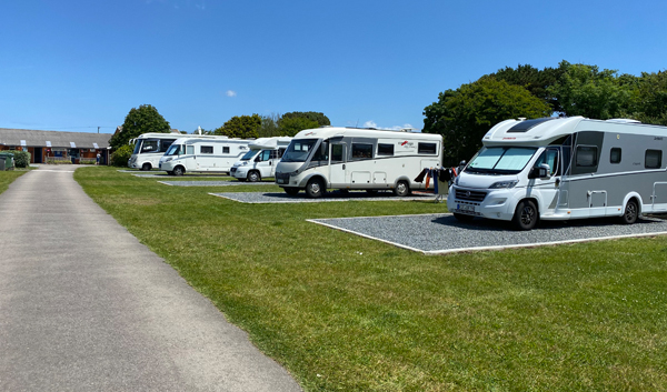 Camping site in Cornwall